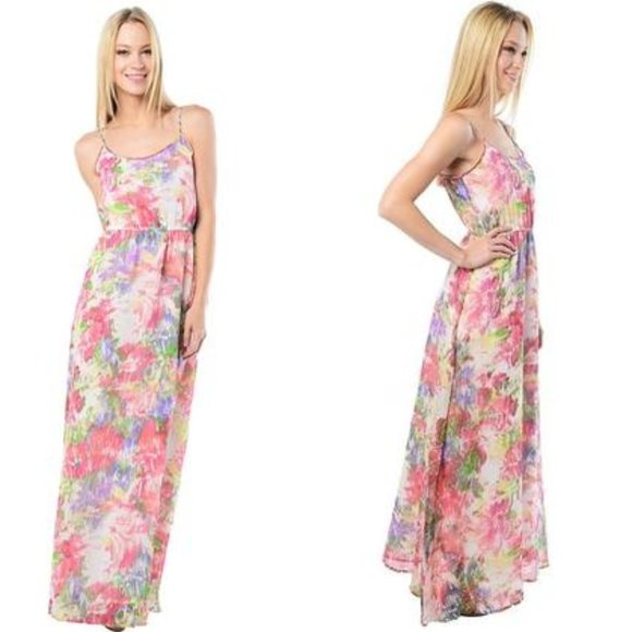 Floral Maxi Dress - Picture 1 of 8